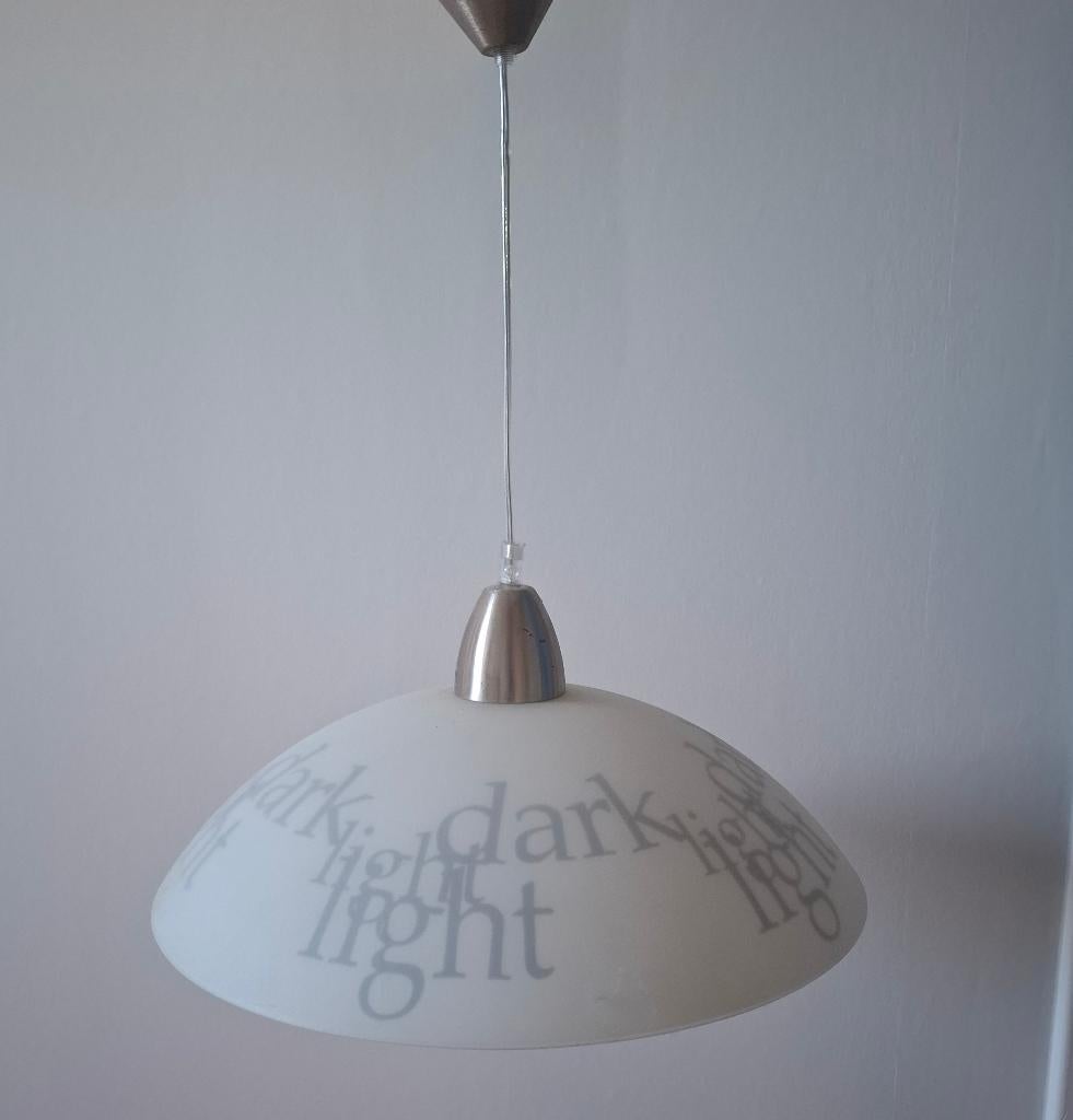Hanglamp, Ophalen, Gebruikt, Glas, 75 cm of meer