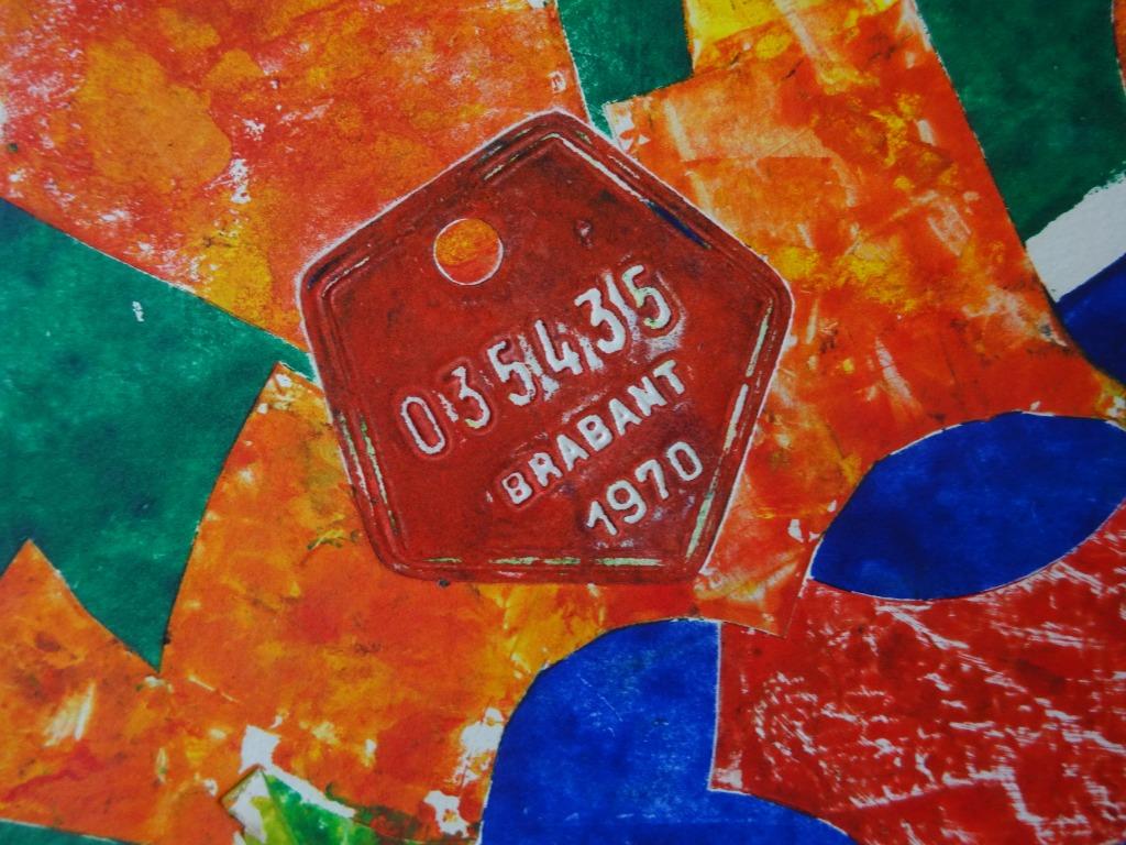 Joan Marti, monotype, Cavalier d'or Brabançon, Antiquités & Art, Enlèvement ou Envoi