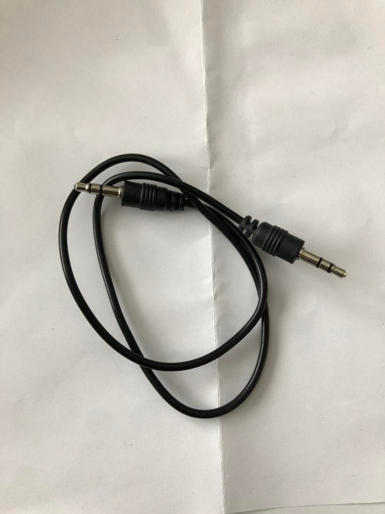 Câble AUX jack 3,5 mm — L:45 cm — Mâle à mâle — Câble audio, Enlèvement, Comme neuf