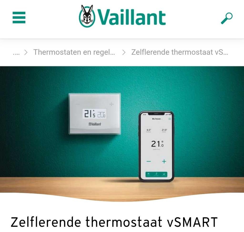 Vailliant vsmart thermostaat, Verzenden, Thermostaat