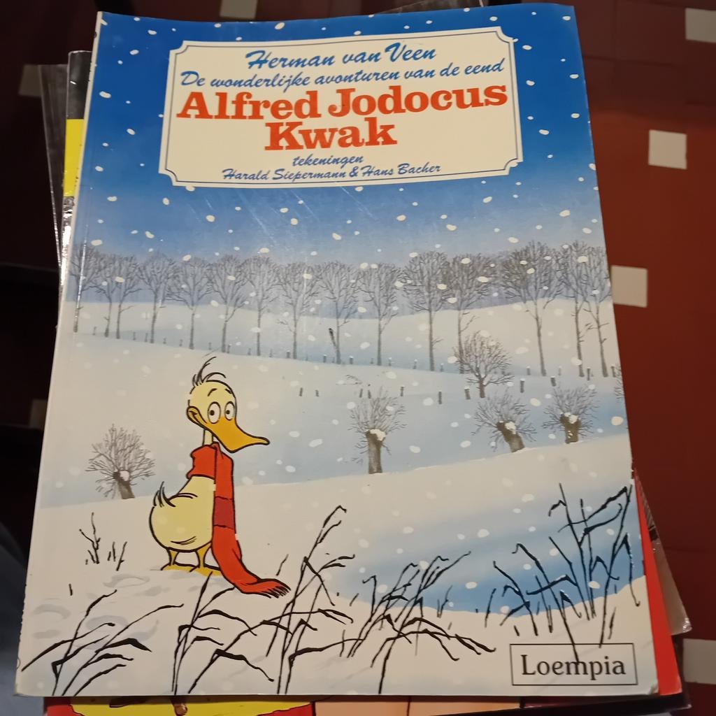 Stripverhaal Alfred jodocus kwak, Boeken, Ophalen