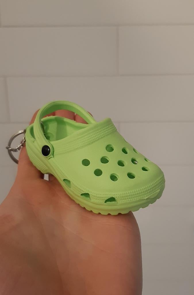 Mini Croc Sleutelhanger – Lichtgroen / Mint, Ophalen of Verzenden, Nieuw