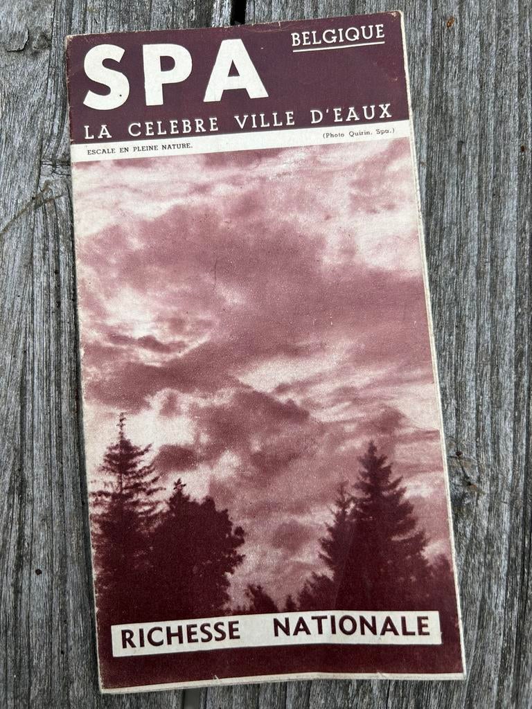 Vooroorlogse brochure van Spa, Ardennen, Ophalen of Verzenden