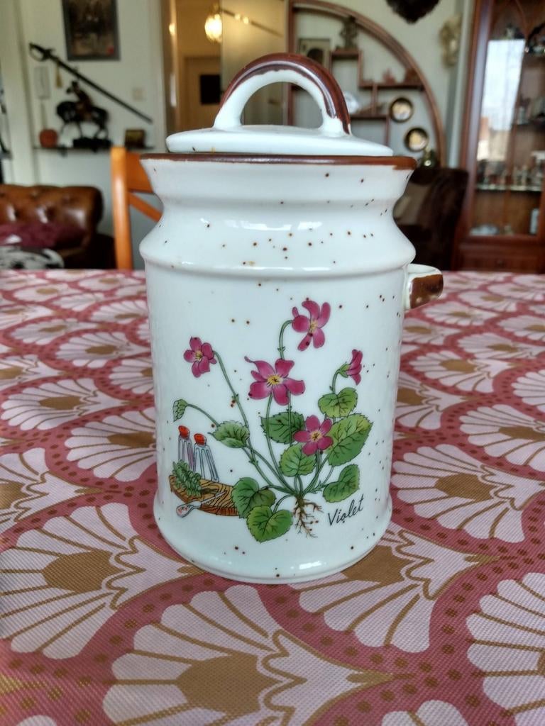 keramiek bewaarpotje ( twee stuks ), Antiek en Kunst, Ophalen of Verzenden
