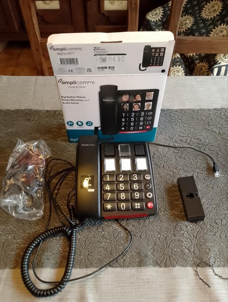 amplicomms Bigtel 40 Plus, Telecommunicatie, Vaste telefoons | Handsets en Draadloos, Ophalen