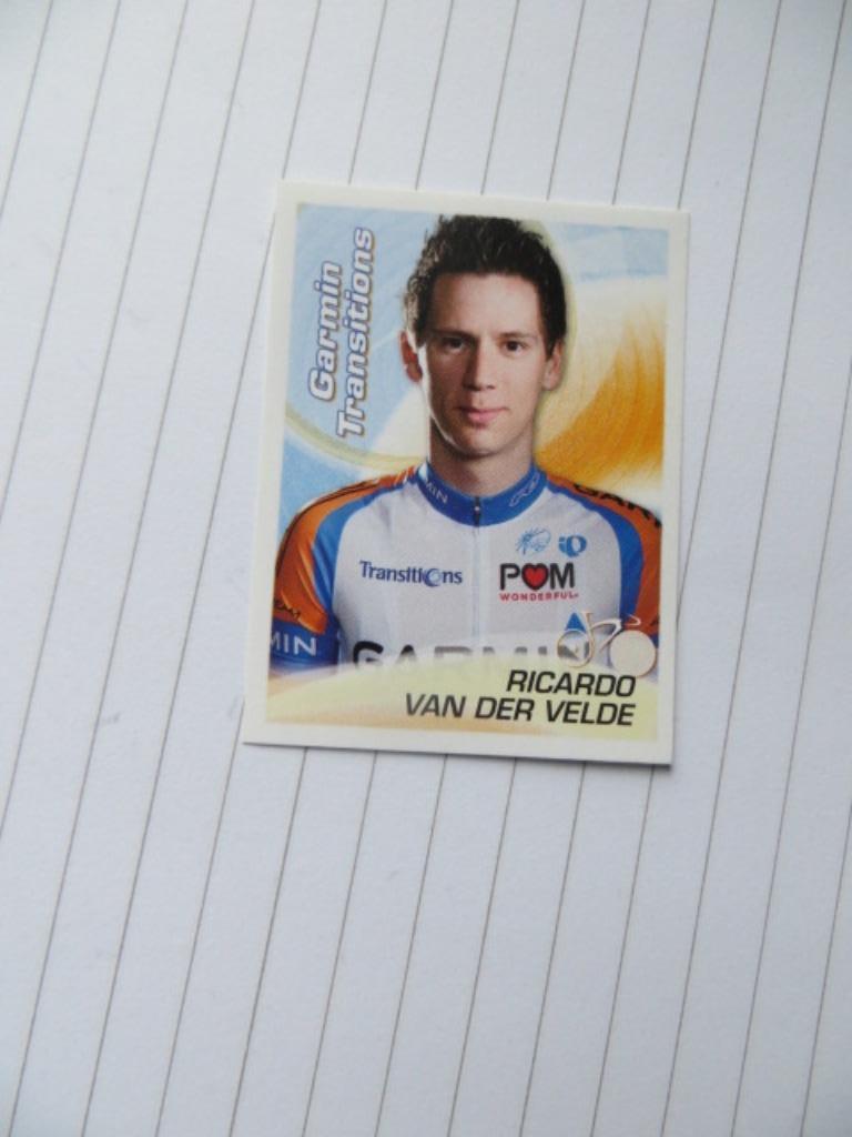 Sticker Sprint 2010: Ricardo Van Der Velde - Garmin - 151, Verzamelen, Ophalen of Verzenden, Nieuw, Sport