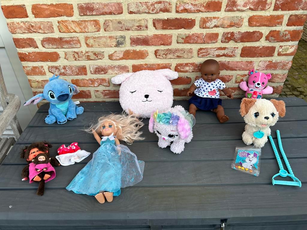 Partij knuffels /poppen, Ophalen of Verzenden, Gebruikt