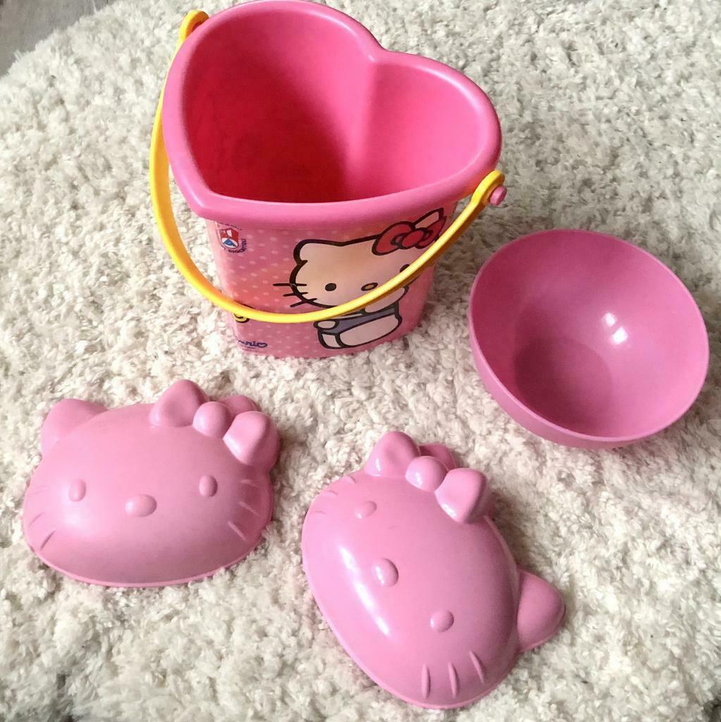 Set plage piscine mer eau été forme rose sceau hello kitty, Gebruikt