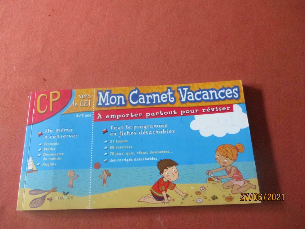 MON CARNET DE VACANCES. 1ere PRIMAIRE VERS 2eme PRIMAIRE., Enlèvement ou Envoi, Primaire