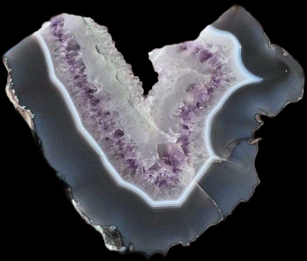 Amethyst Brok Slice Schijf Edelsteen Geode Amethist, Verzenden