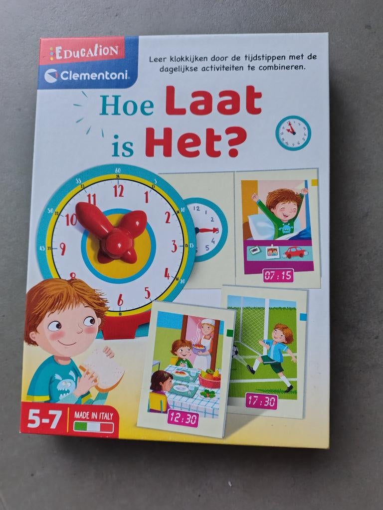 Educatief Spel 'Hoe laat is het?' -  Leer kloklezen, Ophalen of Verzenden, Nieuw, Puzzelen