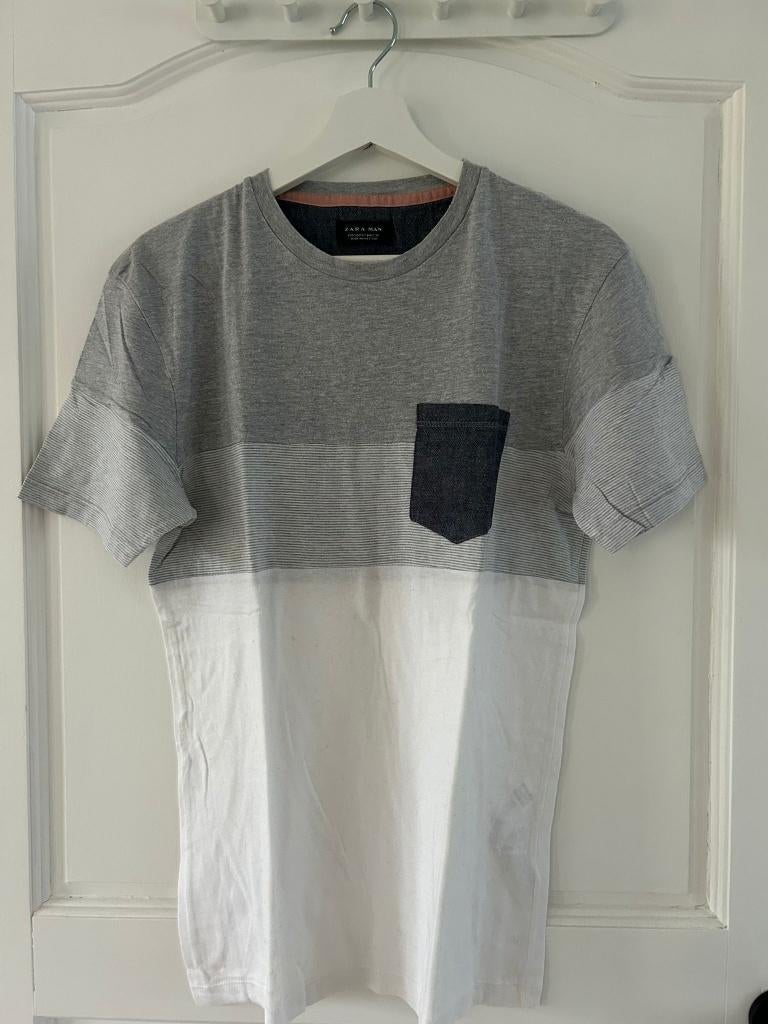 Zara Shirt Grijs M, Zara, Maat 48/50 (M), Nieuw, Ophalen of Verzenden