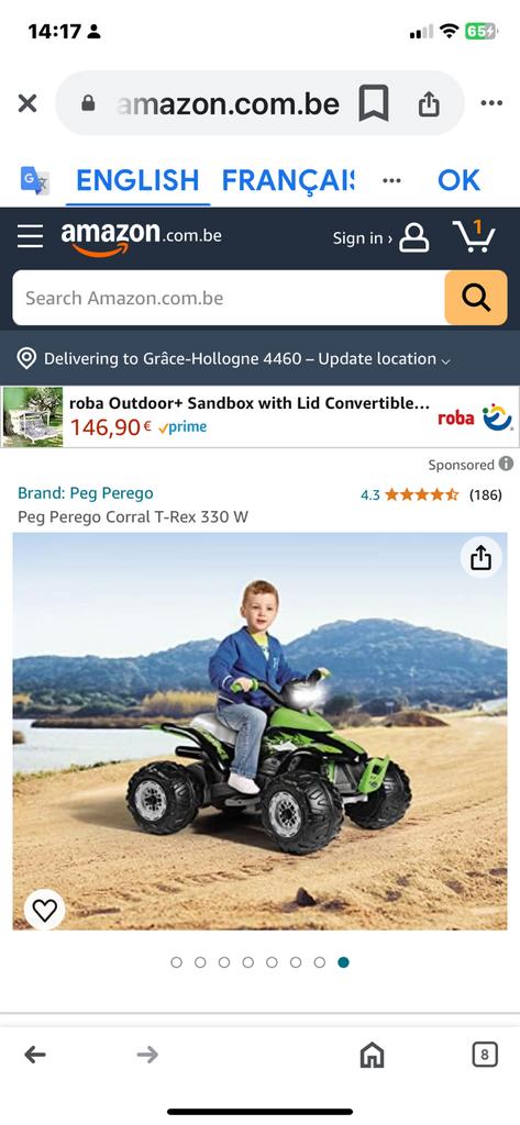 Quad Peg Perego, Enlèvement ou Envoi, Comme neuf