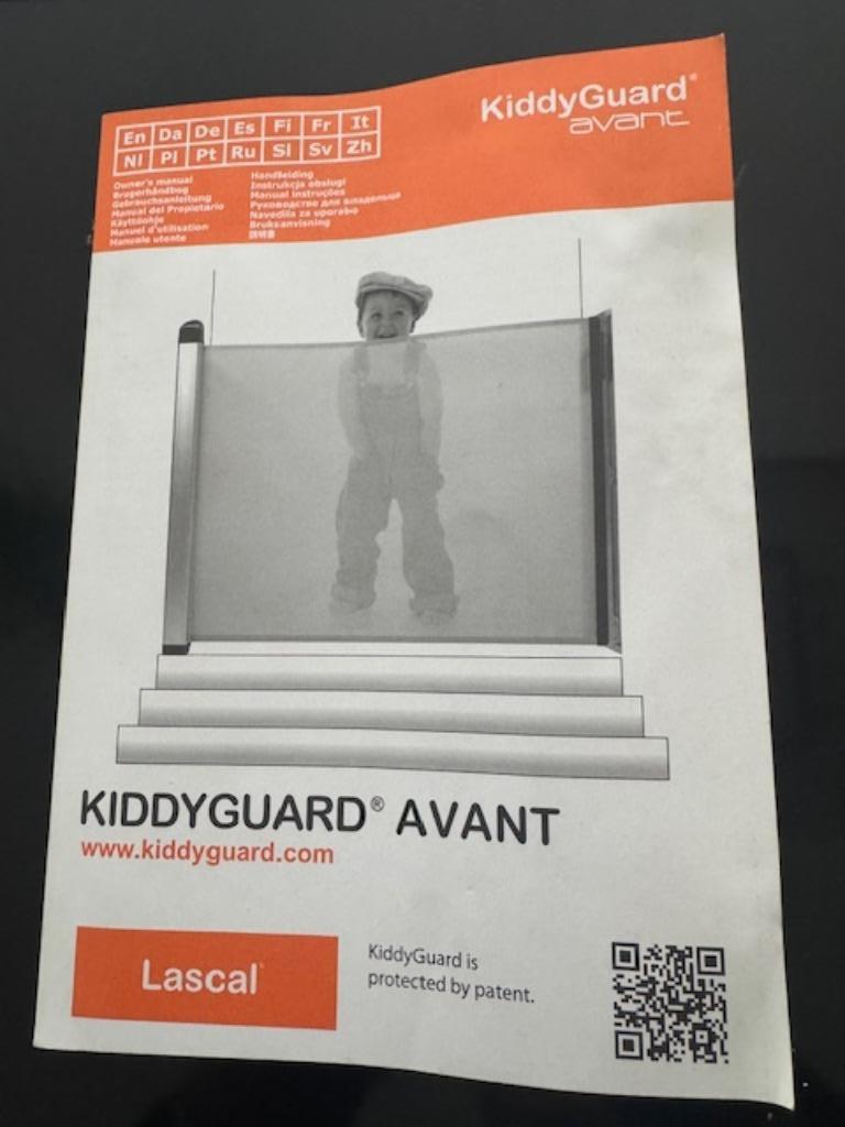 Barrière d'escalier Lascal Kiddyguard Avant, Barrière rétractable, Comme neuf, Enlèvement, 115 cm ou plus