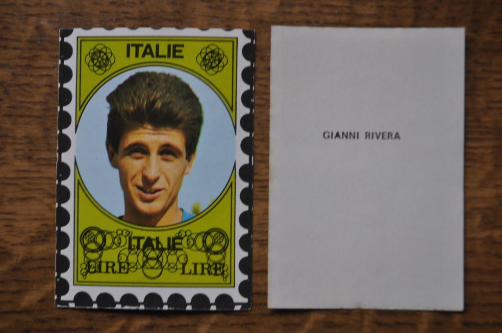 VANDERHOUT PLAATJE WORLD CUP 70 GIANNI RIVERA, Enlèvement ou Envoi, Comme neuf, Image