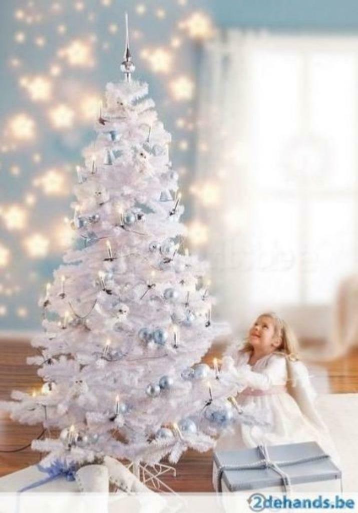 Prachtige Witte Kunst-Kerstboom 180cm Incl. Verlichting!, Enlèvement ou Envoi, Neuf