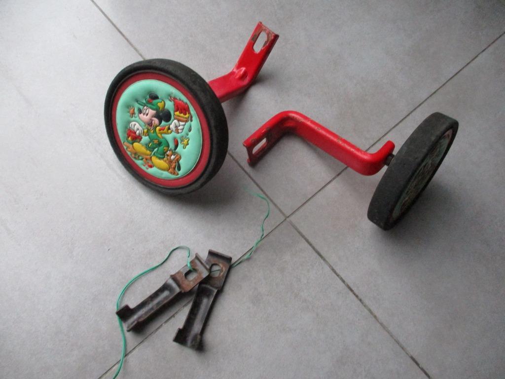 Fiets zijwieltjes mickey mouse rode beugels van widek, Fietsen en Brommers, Ophalen of Verzenden, Gebruikt, Widek