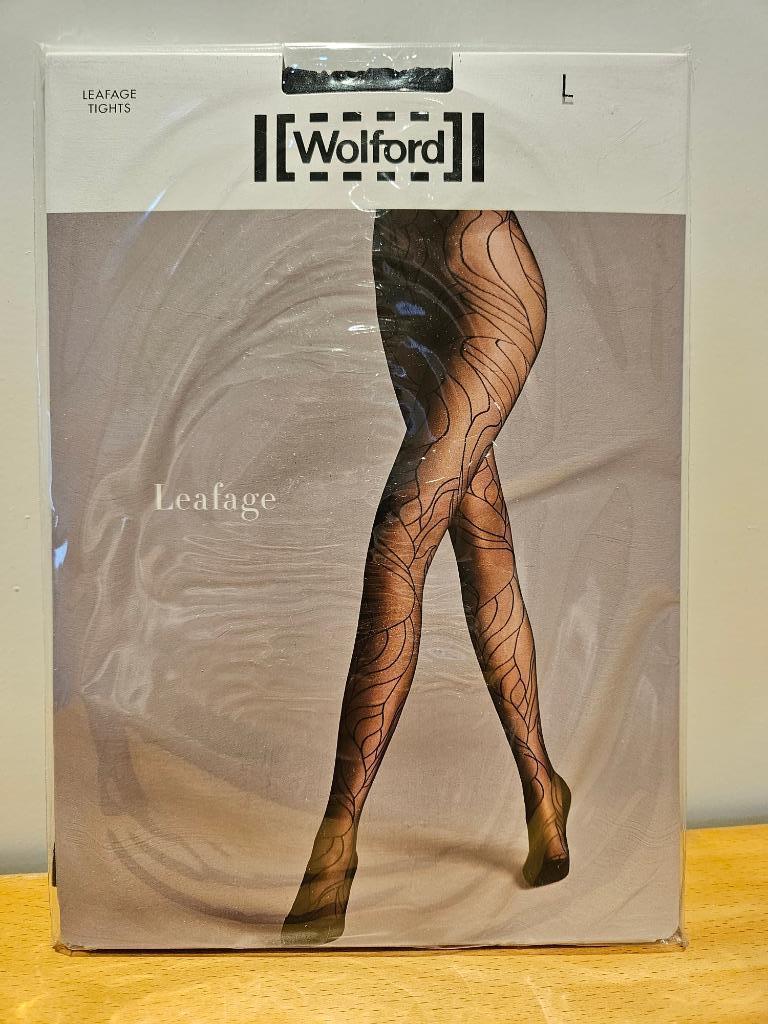 Wolford Leafage panty - zwart - L, Kleding | Dames, Zwart, Nieuw, Ophalen of Verzenden, Maat 44/46 (L)