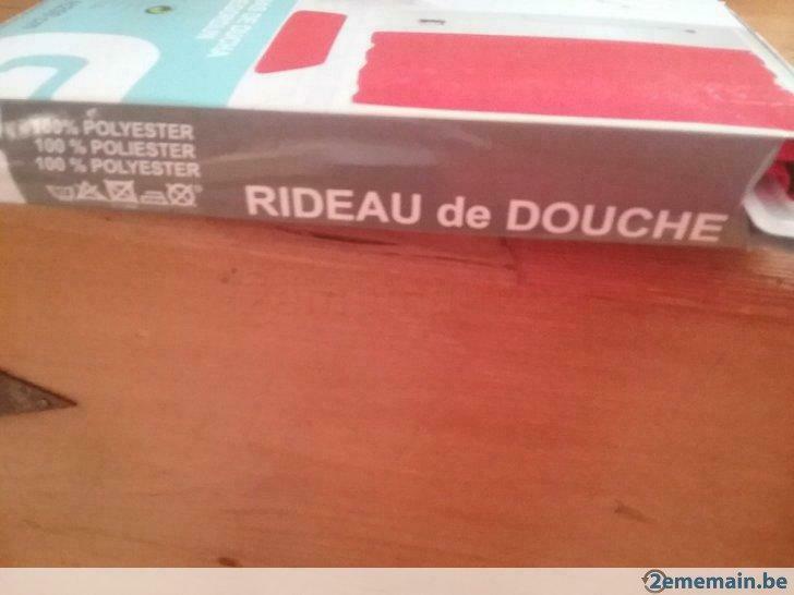 rideau de douche rouge polyester 180x200 , neuf emballé, Maison & Meubles, Enlèvement ou Envoi, Neuf, Autres types