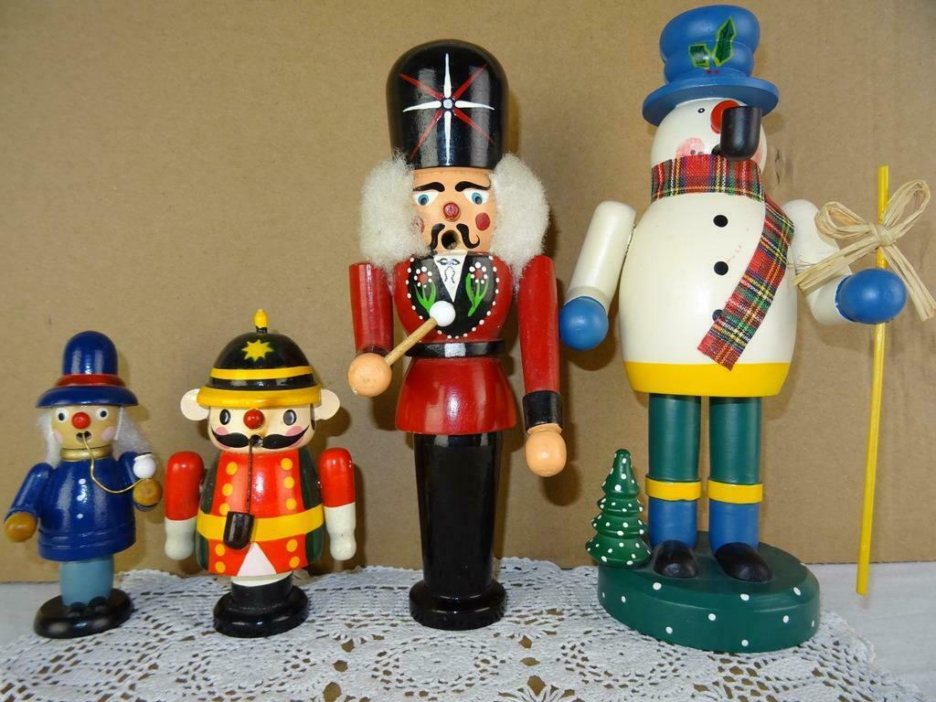 Rookmannetje beeld kerstbeeld vintage 4x ook los te koop, Diversen, Kerst, Ophalen of Verzenden, Gebruikt