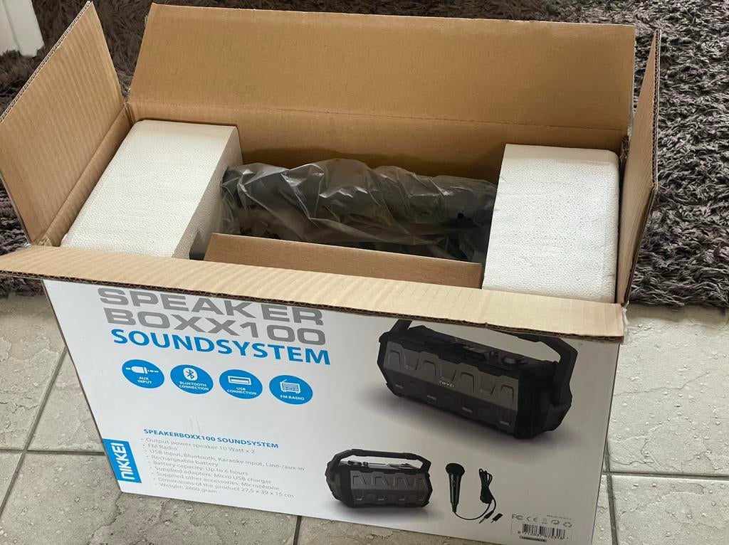 Speaker Box X100 Sound system neuf, Enlèvement, Comme neuf