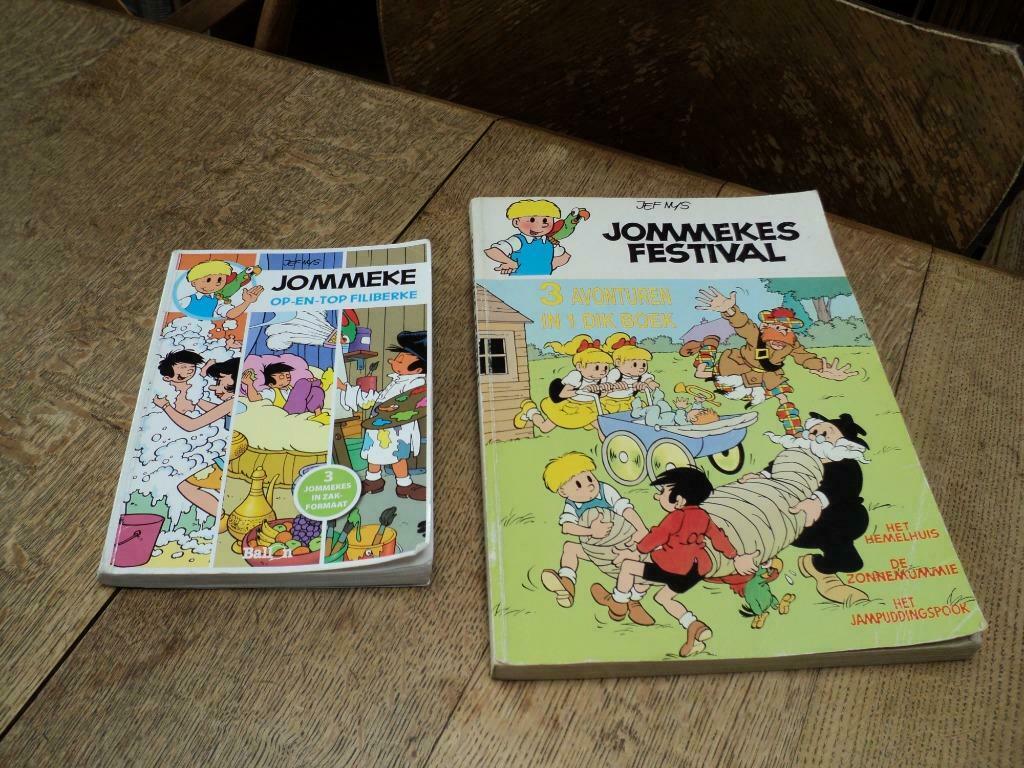 boeken JOMMEKE        3 strips in 1 boek vanaf 2 euro, Boeken, Stripverhalen, Ophalen of Verzenden