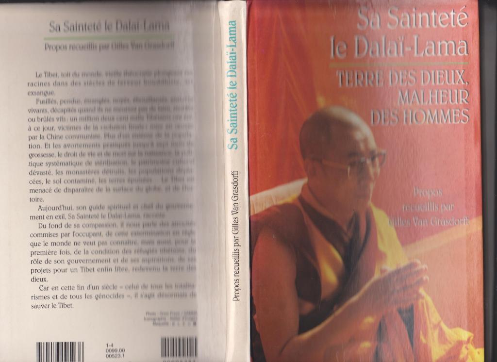Terre des Dieux, Malheur des Hommes - Dalaï-Lama, Boeken, Verzenden, Zo goed als nieuw, Boeddhisme, Gilles van Grasdorff