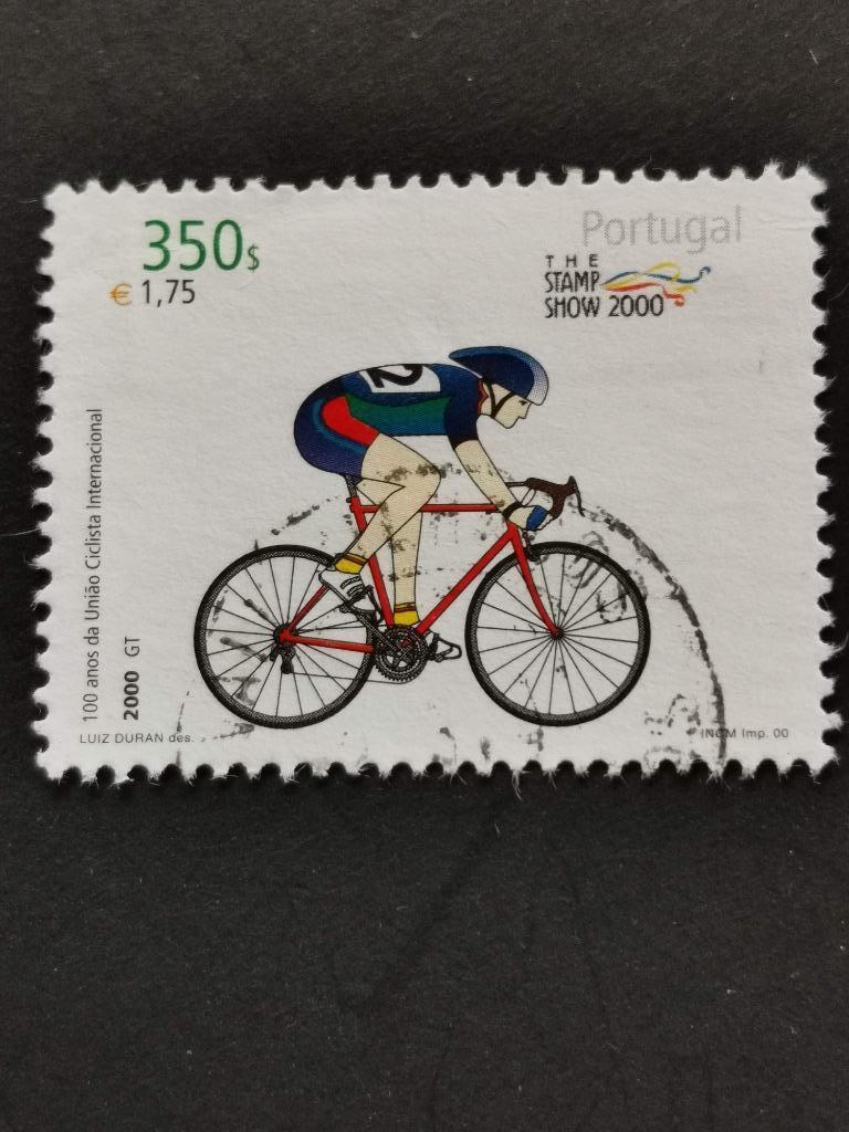 Portugal 2000 - sport - wielrennen - wielrenner, Postzegels en Munten, Ophalen of Verzenden, Portugal, Gestempeld