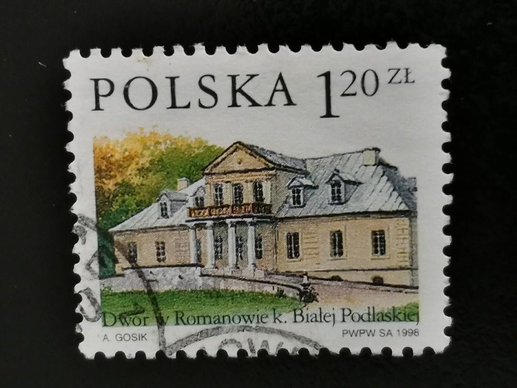 Polen 1998 - 	landhuis in Romanów nabij Biała Podlaska, Ophalen of Verzenden, Polen, Gestempeld