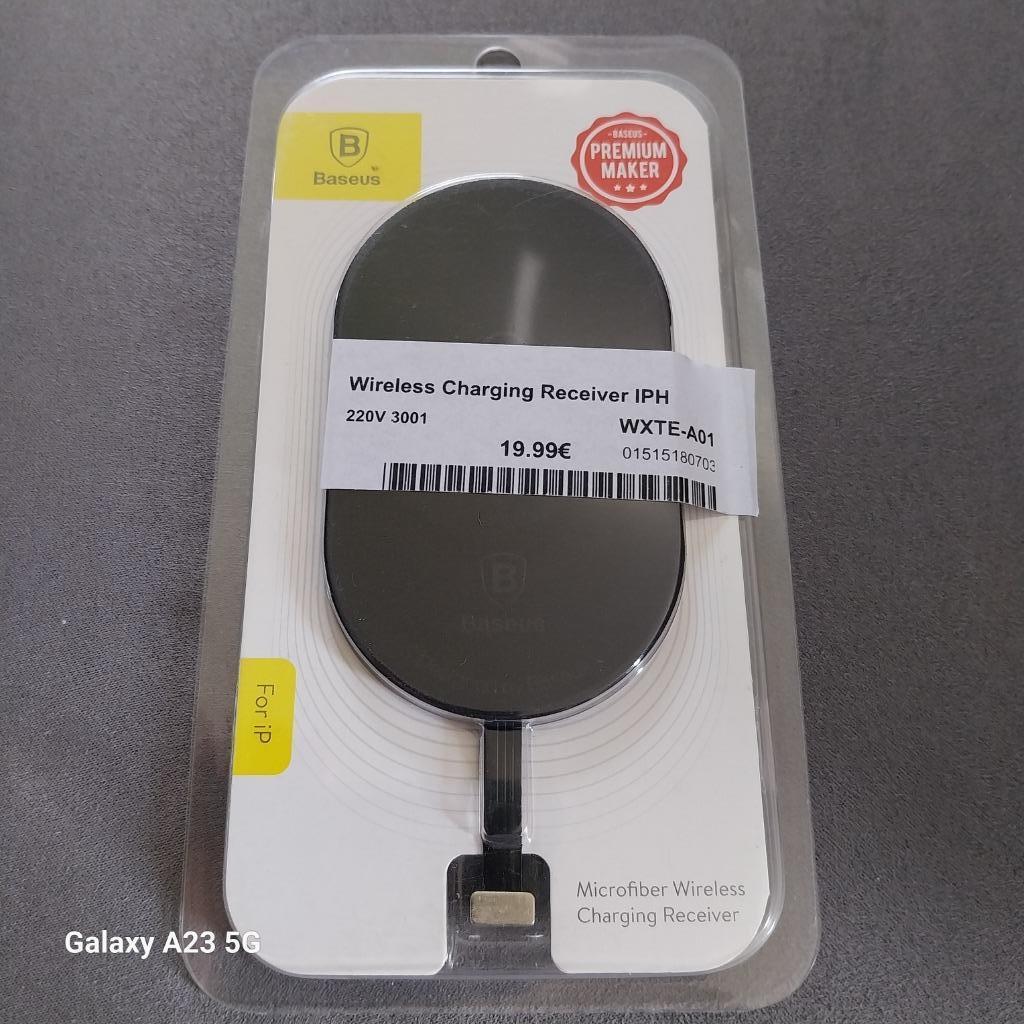Récepteur de charge sans fil en microfibre pour Iphone-Neuf, Enlèvement, Neuf
