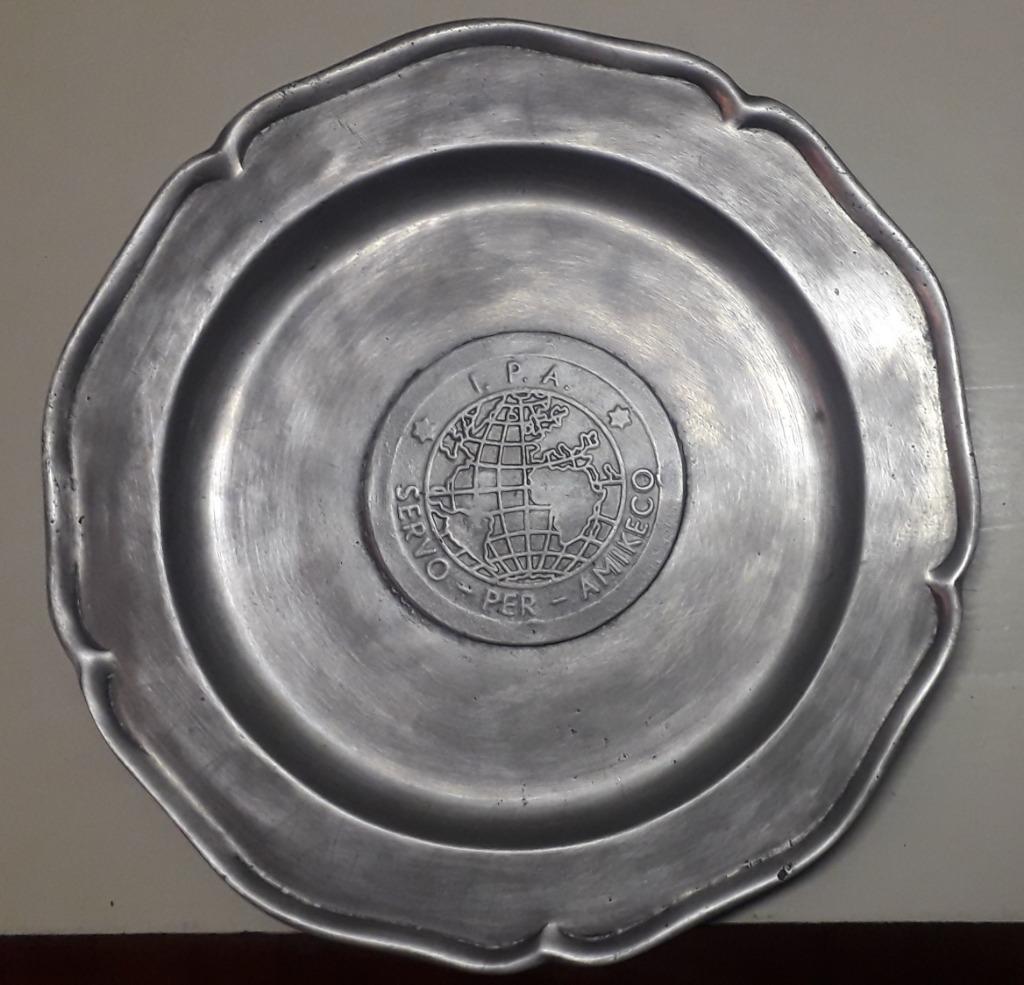 IPA - International Police Association - 2 assiettes  étain, Collections, Objets militaires | Général, Enlèvement ou Envoi
