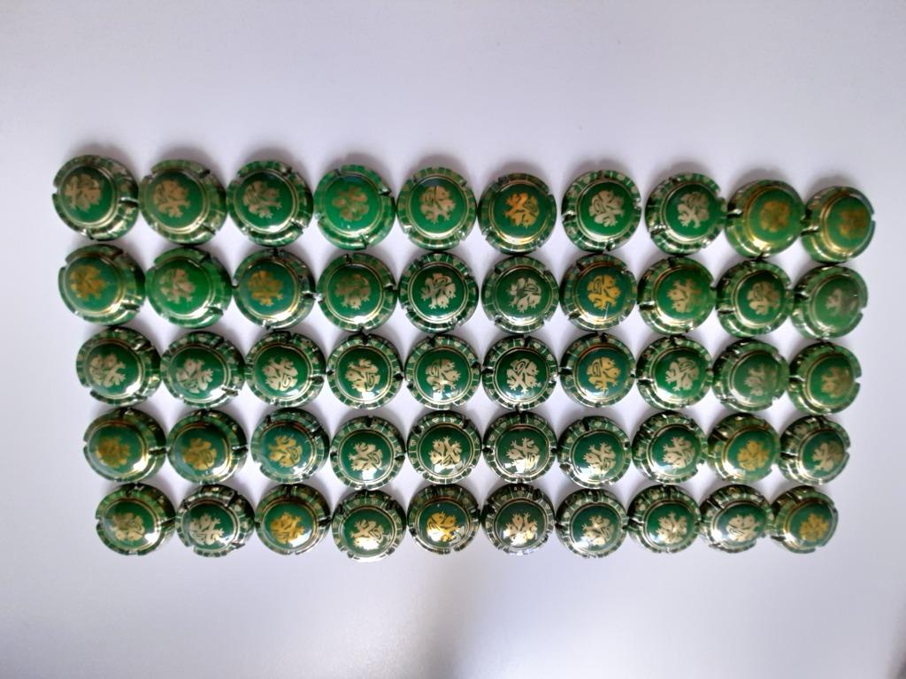 Lot van 50 champagnecapsules, Ophalen of Verzenden, Gebruikt
