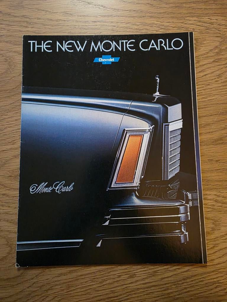 Brochure Chevrolet Monte Carlo, Verzenden, Chevrolet