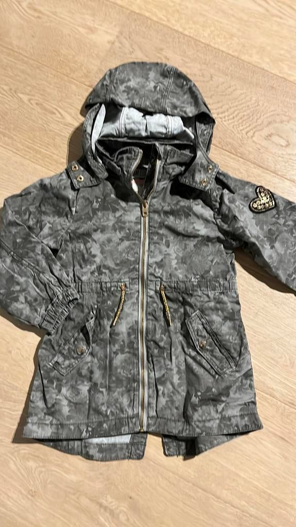 Leger groen dun jasje mt116 (H&M), Enlèvement ou Envoi, H&M, Comme neuf, Fille