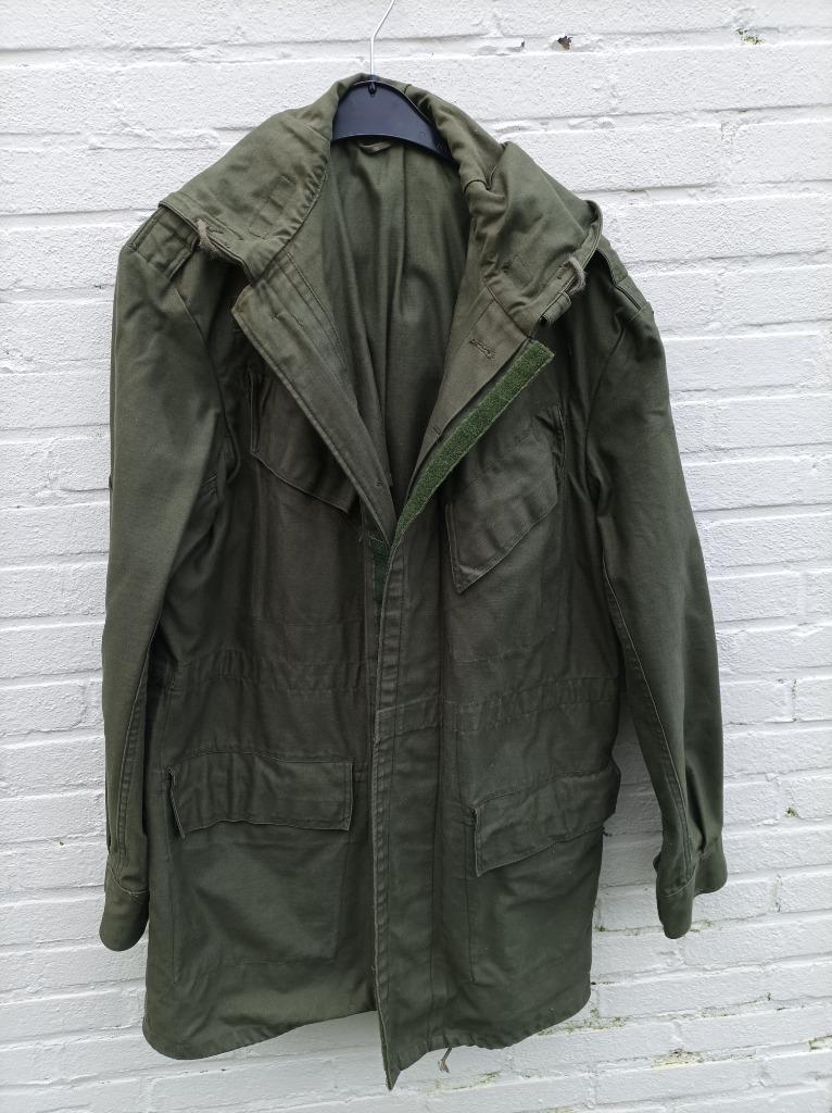 KHAKI SMOCKVEST LARGE IN GOEDE STAAT, Ophalen of Verzenden, Gedragen, Groen, Andere