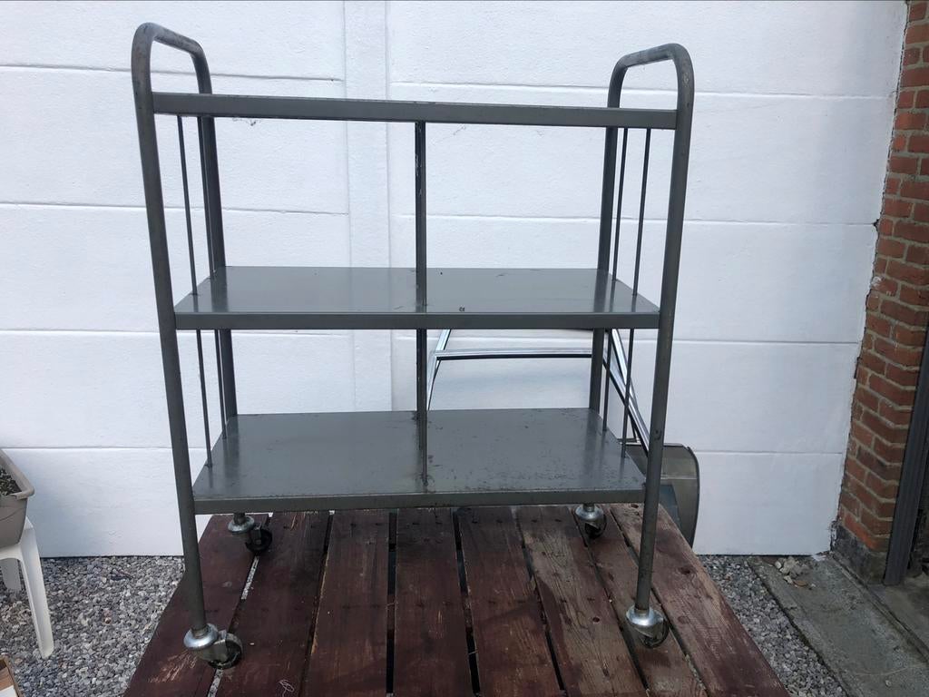 desserte industrielle vintage meuble de bureau, Ophalen, Gebruikt