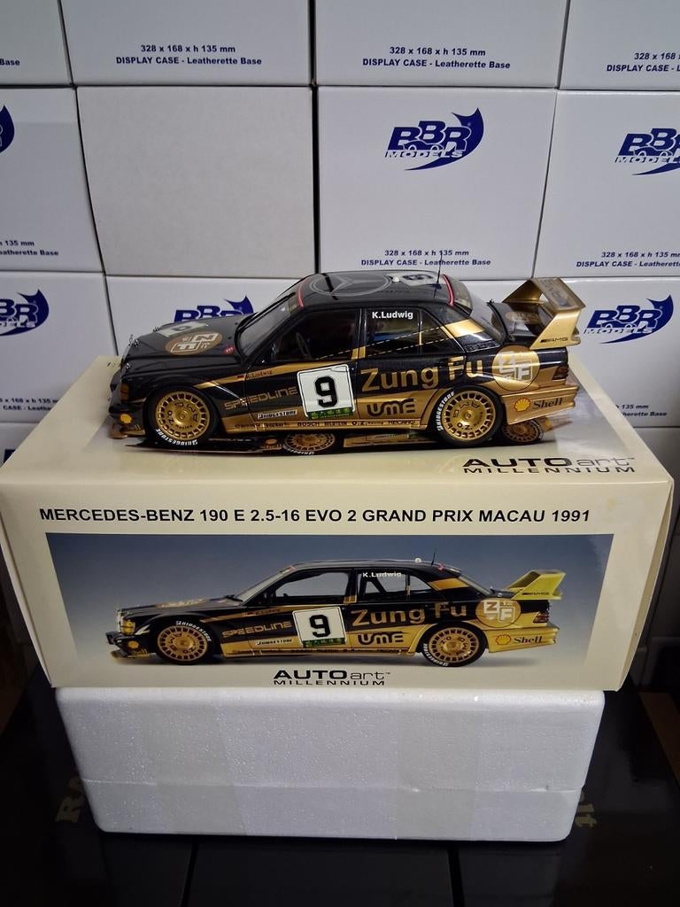 Mercedes-benz 190E 2,5-16 evo2 grand prix Macau 1991, Ophalen, Zo goed als nieuw, Autoart