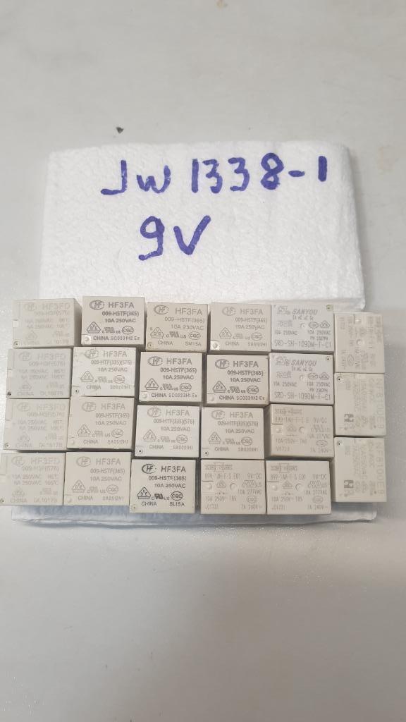 jw1338: Print relais HF3DF of NF8100 9V-10A, Ophalen of Verzenden, Zo goed als nieuw