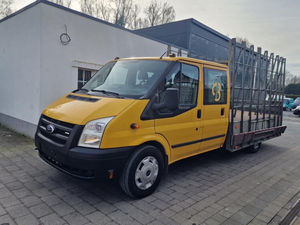 Ford transit 2.4 tdci dbb cabine rammen vervoer gekeurd vr v, Auto's, Bestelwagens en Lichte vracht, Bedrijf, Ford, Diesel, Euro 4