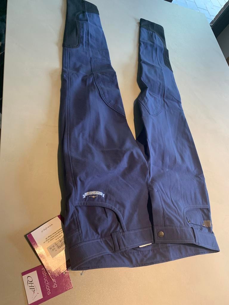 Nieuw - Rijbroek QHP Robin Indigo 44 stretch, Ophalen of Verzenden, Zo goed als nieuw