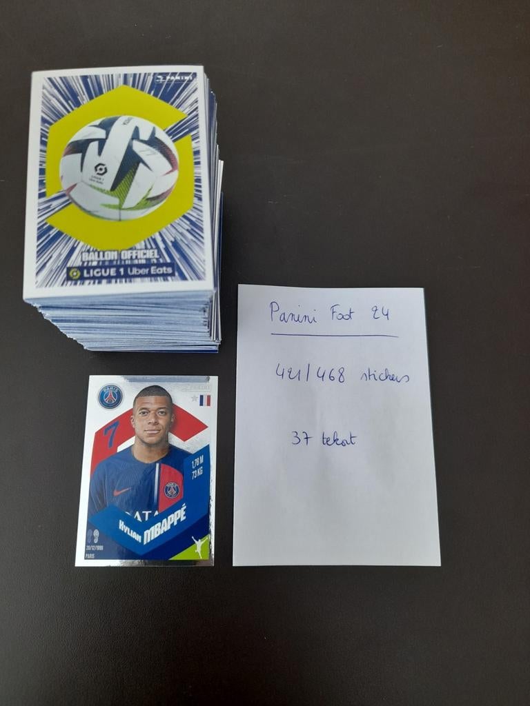 Ensemble de 421 autocollants Panini Foot 2024 Ligue 1 avec M, Enlèvement ou Envoi, Comme neuf, Autocollant