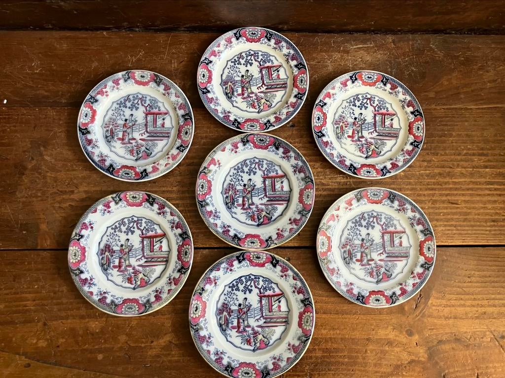 7 assiettes Boch Frères Canton, Enlèvement ou Envoi