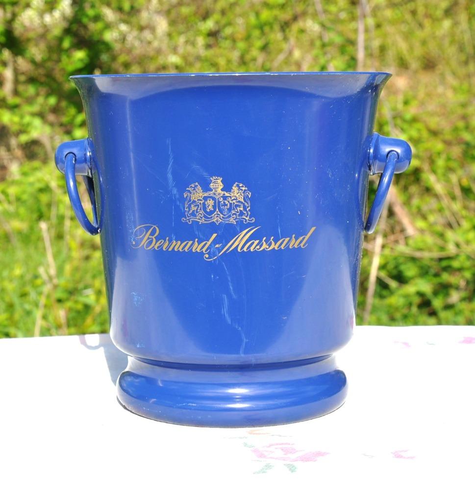 seau a champagne plastique bleu bernard massart, Ophalen of Verzenden, Gebruikt