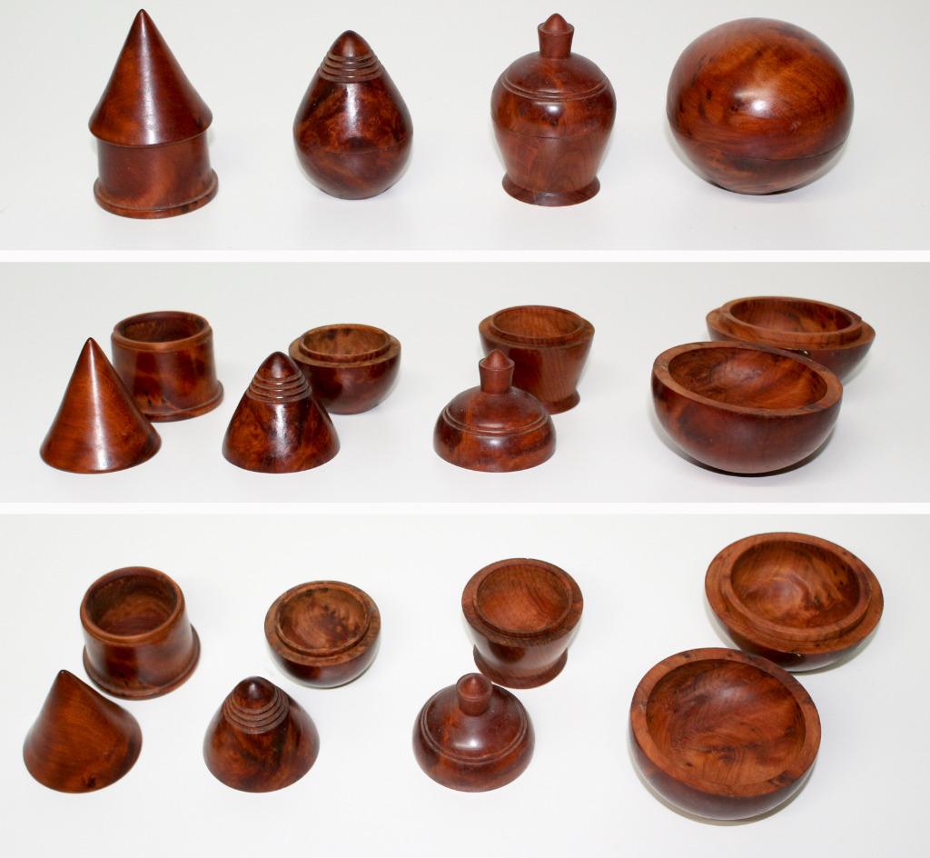 Bijoux- accessoires – 4 petites de rangement en bois de Thuy, Ophalen of Verzenden, Gebruikt