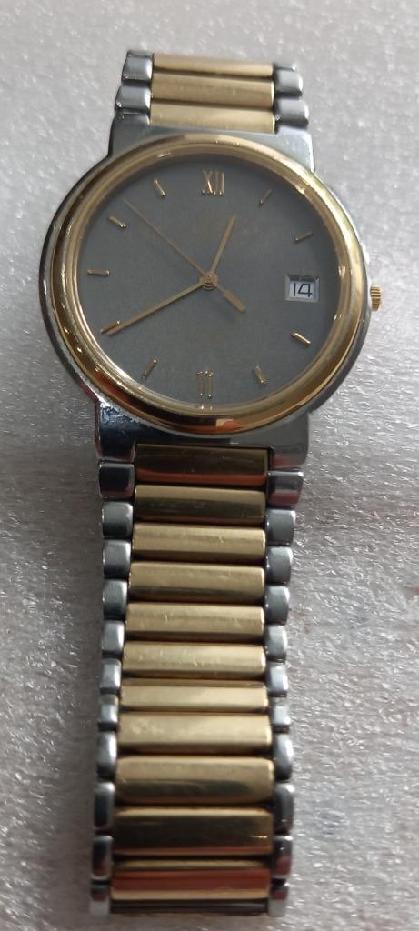 Omega Deville quartz jaren ´80, Handtassen en Accessoires, Horloges | Heren, Gebruikt, Polshorloge, Omega, Staal, Staal, Ophalen of Verzenden
