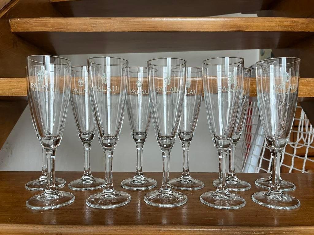 Palau cava glazen - 11st., Verzamelen, Glas en Drinkglazen, Ophalen, Nieuw, Overige typen