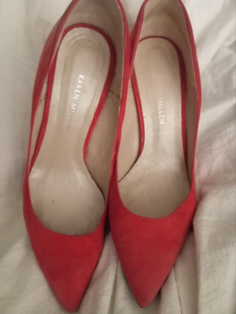 Karen Millen - escarpins rose pêche, taille : 39½, Enlèvement ou Envoi, Escarpins