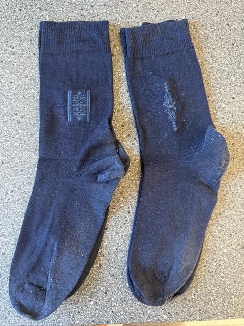 2 Paar blauwe kousen - maat 39/42 (prijs/paar) (nr4920), Vêtements | Hommes, Chaussettes & Bas, Enlèvement ou Envoi, Comme neuf