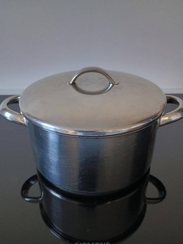 Kookpot Demeyere, Huis en Inrichting, Keuken | Potten en Pannen, Kookpan of Snelkookpan, Inox, Gebruikt, Keramische plaat