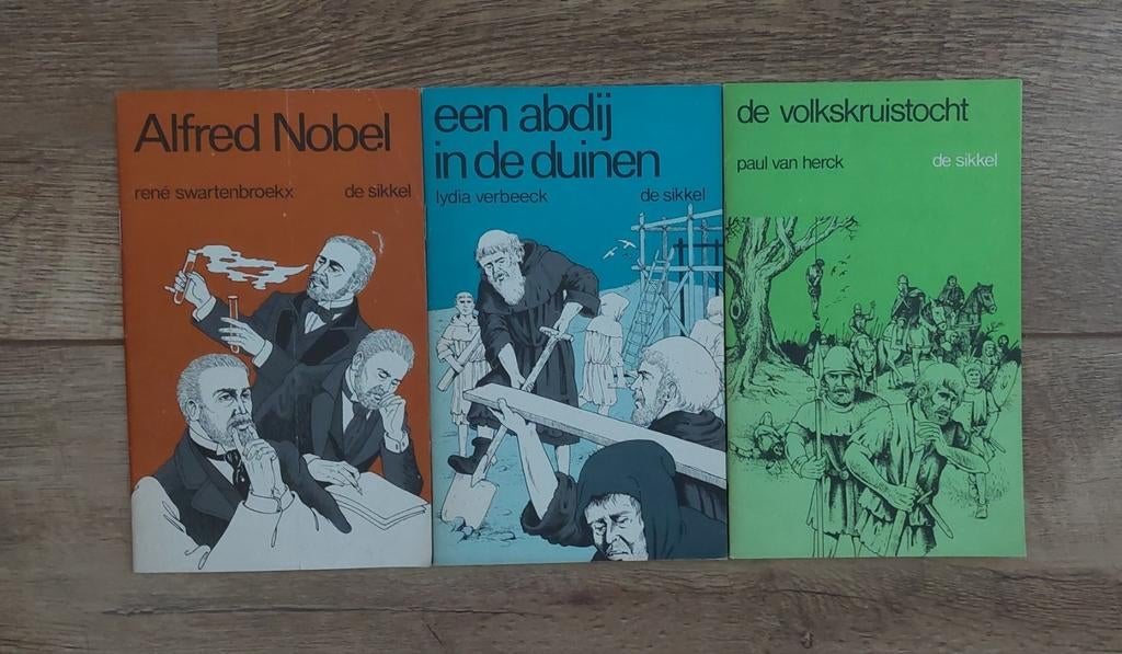 Historische Verhalen. De Volkskruistocht,Alfred Nobel enz., Ophalen of Verzenden, Gelezen